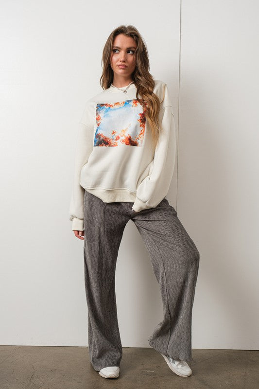 RENAISSANCE PRINT SWEATSHIRT