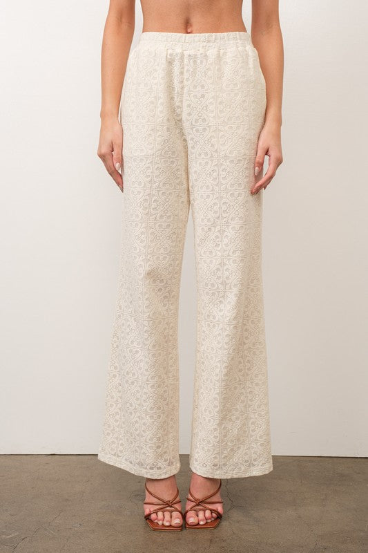 CROCHET LACE PANTS