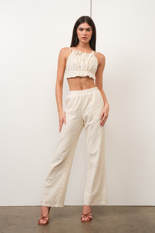 CROCHET LACE PANTS