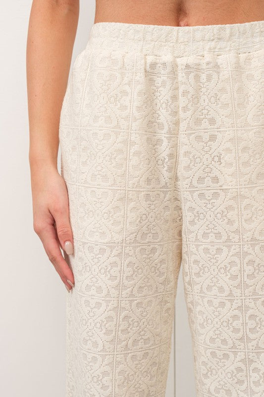 CROCHET LACE PANTS